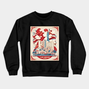 Las Vegas United States of America Tourism Vintage Poster Crewneck Sweatshirt